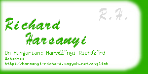 richard harsanyi business card